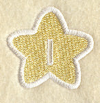 Star Buttonhole - 1/2 Inch