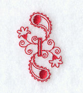 Paisley Buttonhole - 1/2 Inch