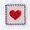 Patchwork Heart Square (Miniature)