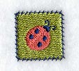 Patchwork Ladybug Square (Miniature)
