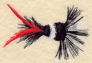 Black and White Moth Fishing Fly