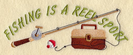 Reel Sport Fishing Pole and Tackle Box