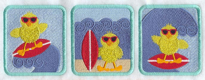 Young Chickens on Surfboards