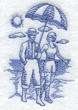 Walking on the Beach (Toile)