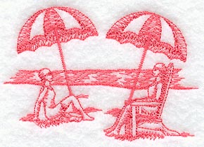 Seaside Chat (Toile)