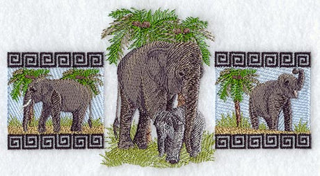 Asian Elephant Trio