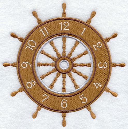 Ship's Wheel Clock