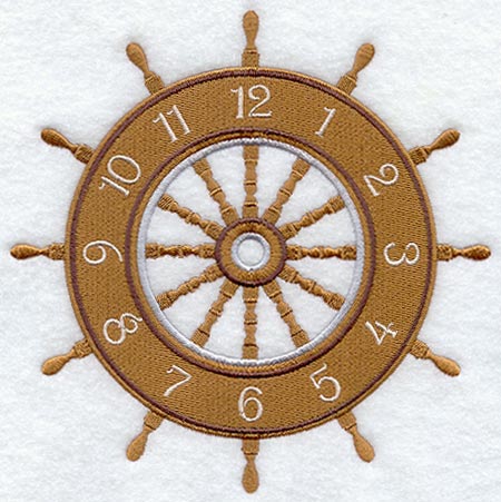 Ship's Wheel Clock