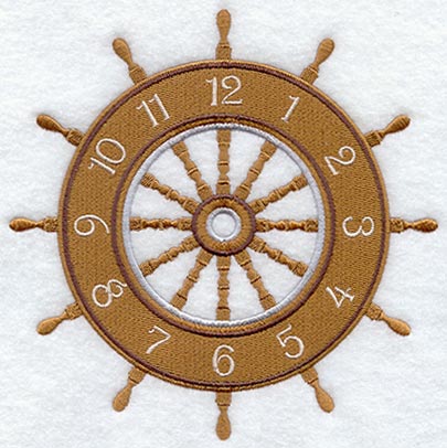 Ship's Wheel Clock