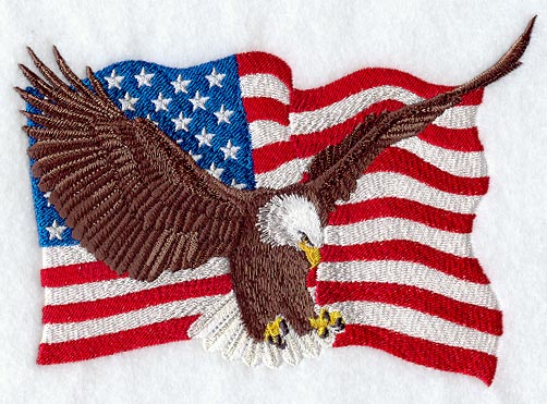 Eagle and U.S. Flag