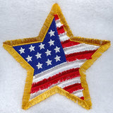 Star with U.S. Flag (Fringe)