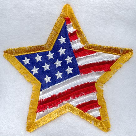 Star with U.S. Flag (Fringe)