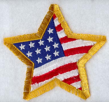 Star with U.S. Flag (Fringe)