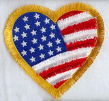 Heart with U.S. Flag (Fringe)