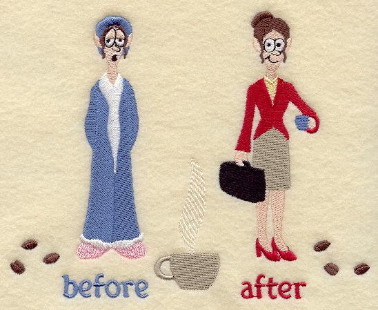 Woman and Her Coffee