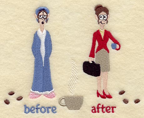 Woman and Her Coffee