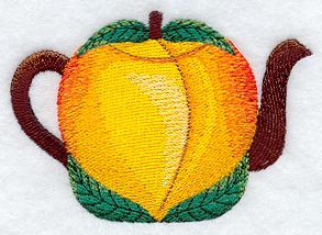 Peach Teapot