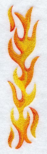 Flames Placket - Left