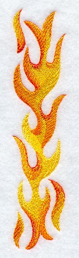 Flames Placket - Left