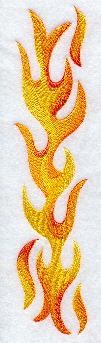 Flames Placket - Right