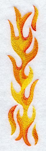 Flames Placket - Right