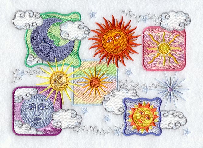 Celestial Sun and Moon