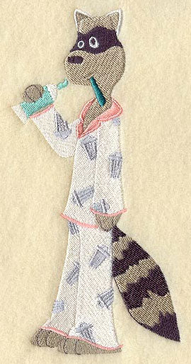 Raccoon in Pajamas