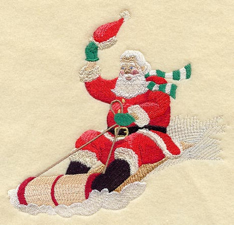 Sledding Santa