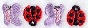Ladybug and Butterfly Border