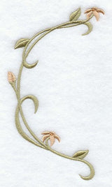 Floral Heirloom Half Circle - Left