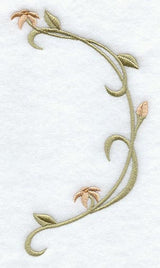 Floral Heirloom Half Circle - Right