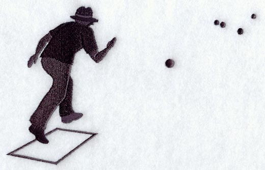 Lawn Bowling Silhouette