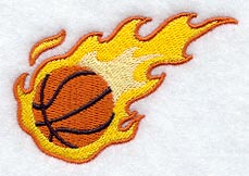 Flaming Basketball