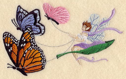 Fairy and Butterflies