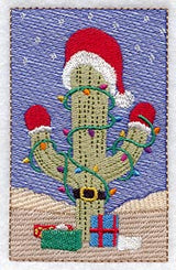 Santa Cactus (Cardstock)