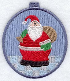 Ho Ho Ho Santa Ornament