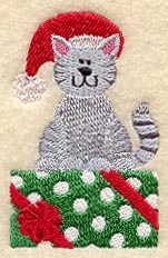 Christmas Cat (Cardstock)