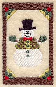 Americana Snowman (Cardstock)