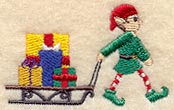 Elf and Sled