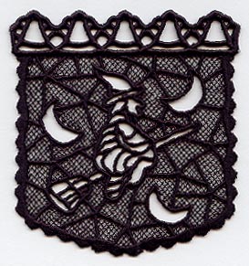 Pocket Halloween Witch (Lace)