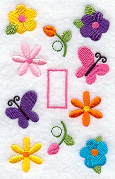Bold Flower Switchplate