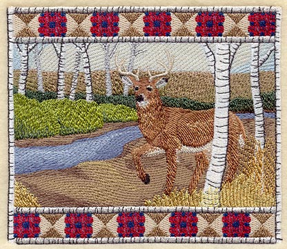 Whitetail Buck Scene