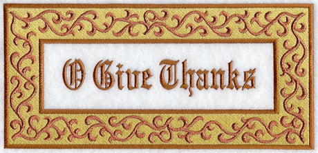 O Give Thanks