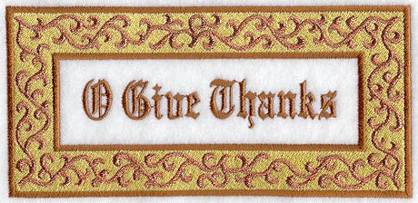 O Give Thanks