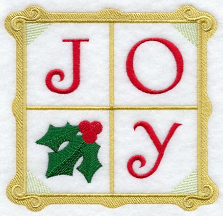 Joy Christmas Spirit Square