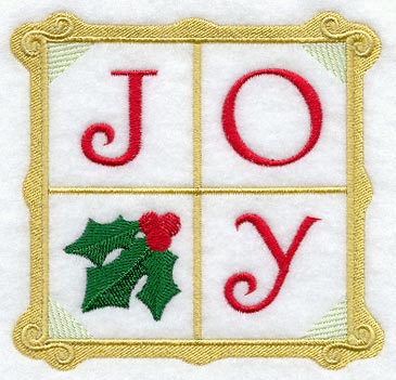 Joy Christmas Spirit Square
