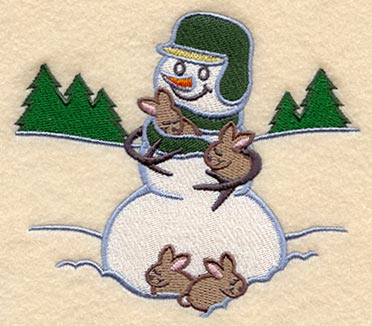 Snowman and Bunnies