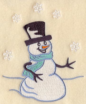 Snowman and Snowflakes