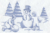 Snowman Building (Toile)