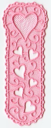 Heart Bookmark (Lace)